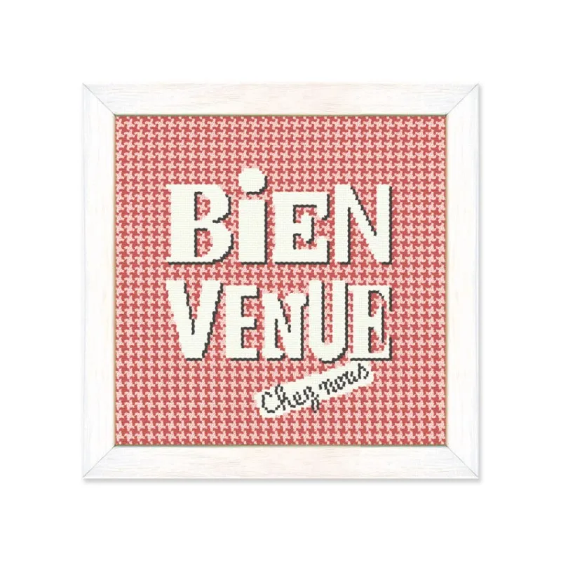 LiliPoints Houndstooth Welcome borduurpatroon 128