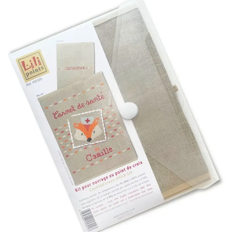 LiliPoints Health Book Cover Fox borduurpakket KB039