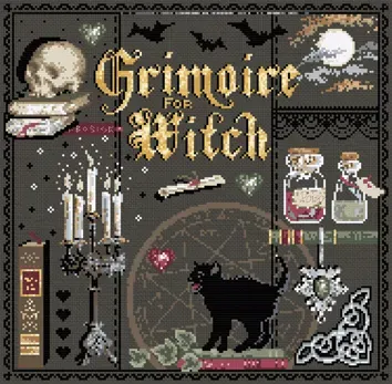 Madame la Fée Grimoire borduurpakket linnen 184 steken