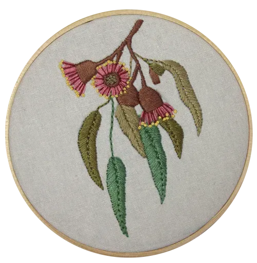 Helen Stubbings Botanical Eucalypt borduurkit linnen