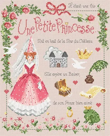 Madame la Fée Petite Princesse borduurpatroon 154x189
