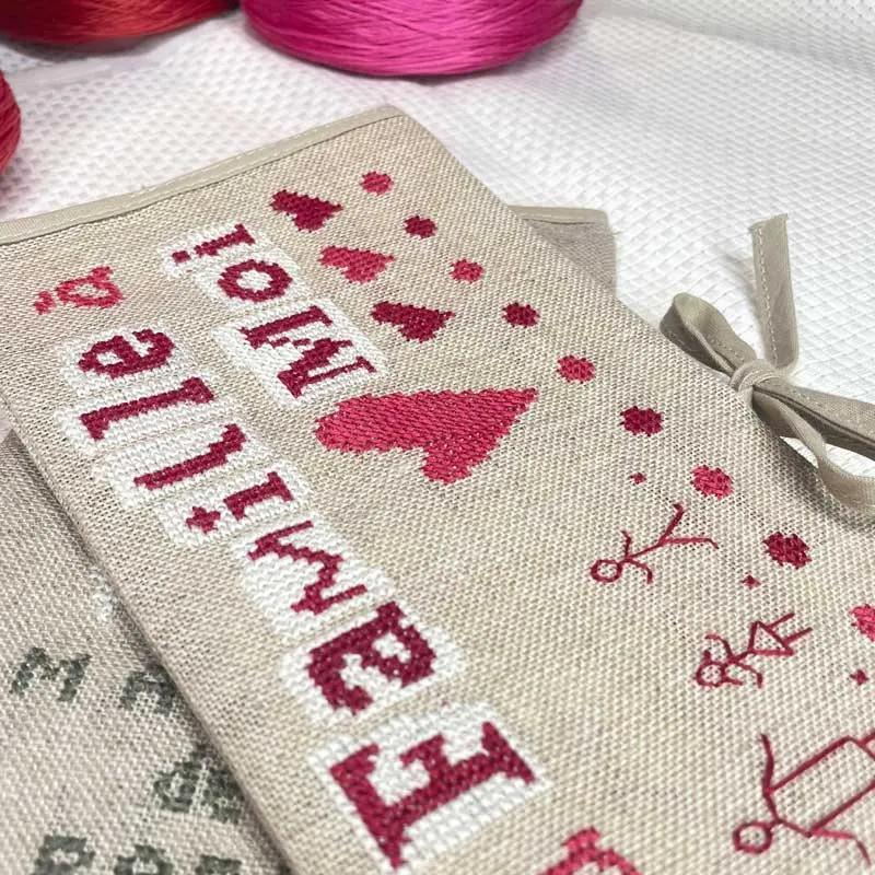 LiliPoints My Family boekomslag borduurpakket 30ct