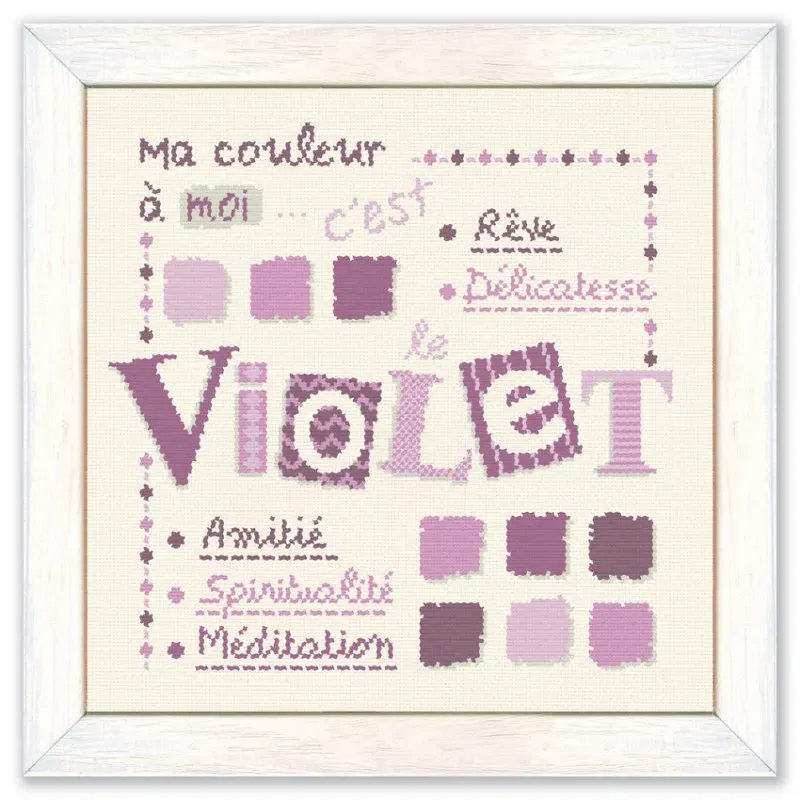 LiliPoints Violet kruissteekpatroon 143x139 paars DMC
