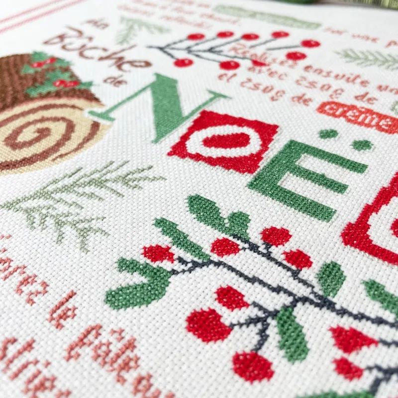LiliPoints La bûche de Noël kruissteekpatroon kerst