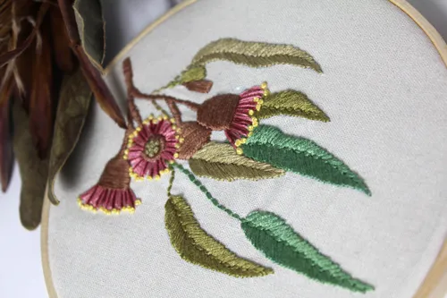 Helen Stubbings Botanical Eucalypt borduurkit linnen