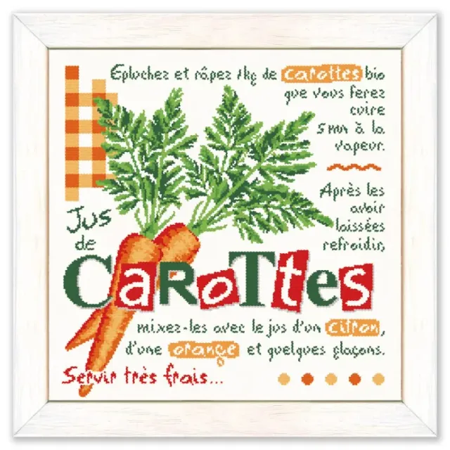 LiliPoints Carott Juice borduurpatroon kruissteek