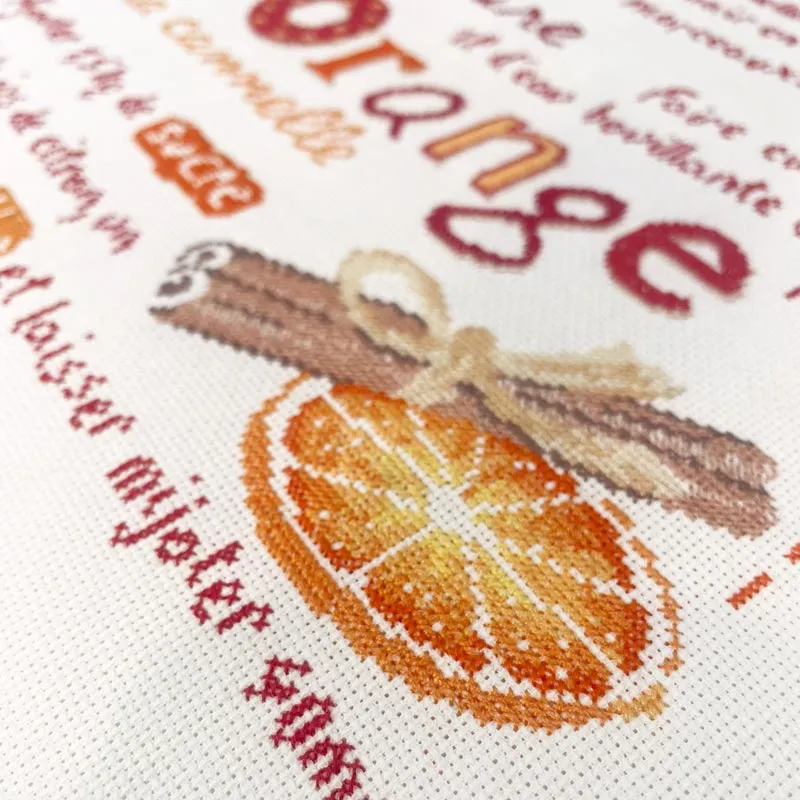 LiliPoints Orange-Cinnamon Jam borduurpatroon sinaasappel