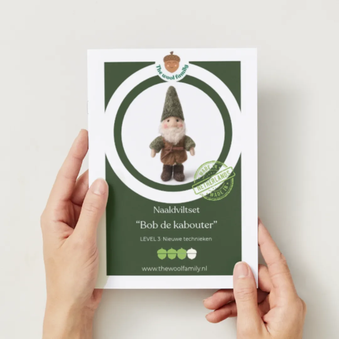 The Wool Family Bob de kabouter naaldviltpakket level 3