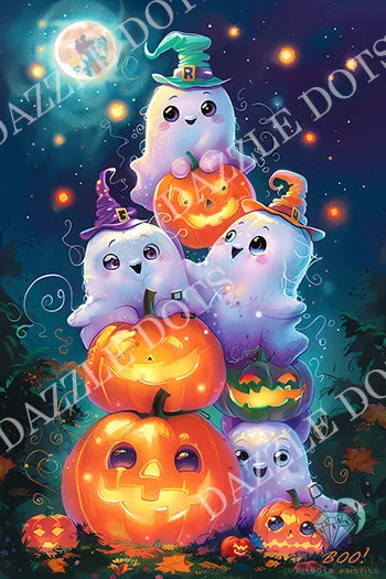 Leti Stitch Dazzle Dots LST-01S Halloween Night diamond painting 50x75cm
