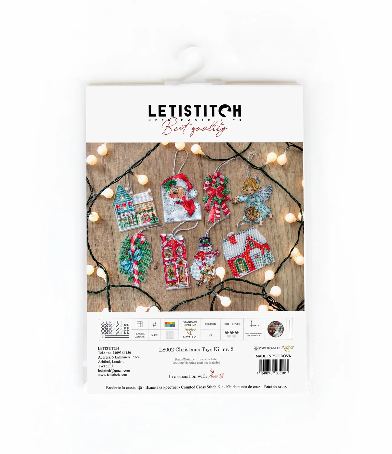 Leti Stitch L8002 Christmas Toys borduurpakket nr. 2