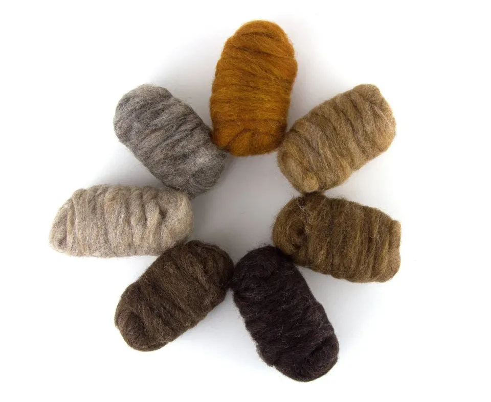 The Wool Family Corriedale Bosdieren wol set 7 x 25 gram