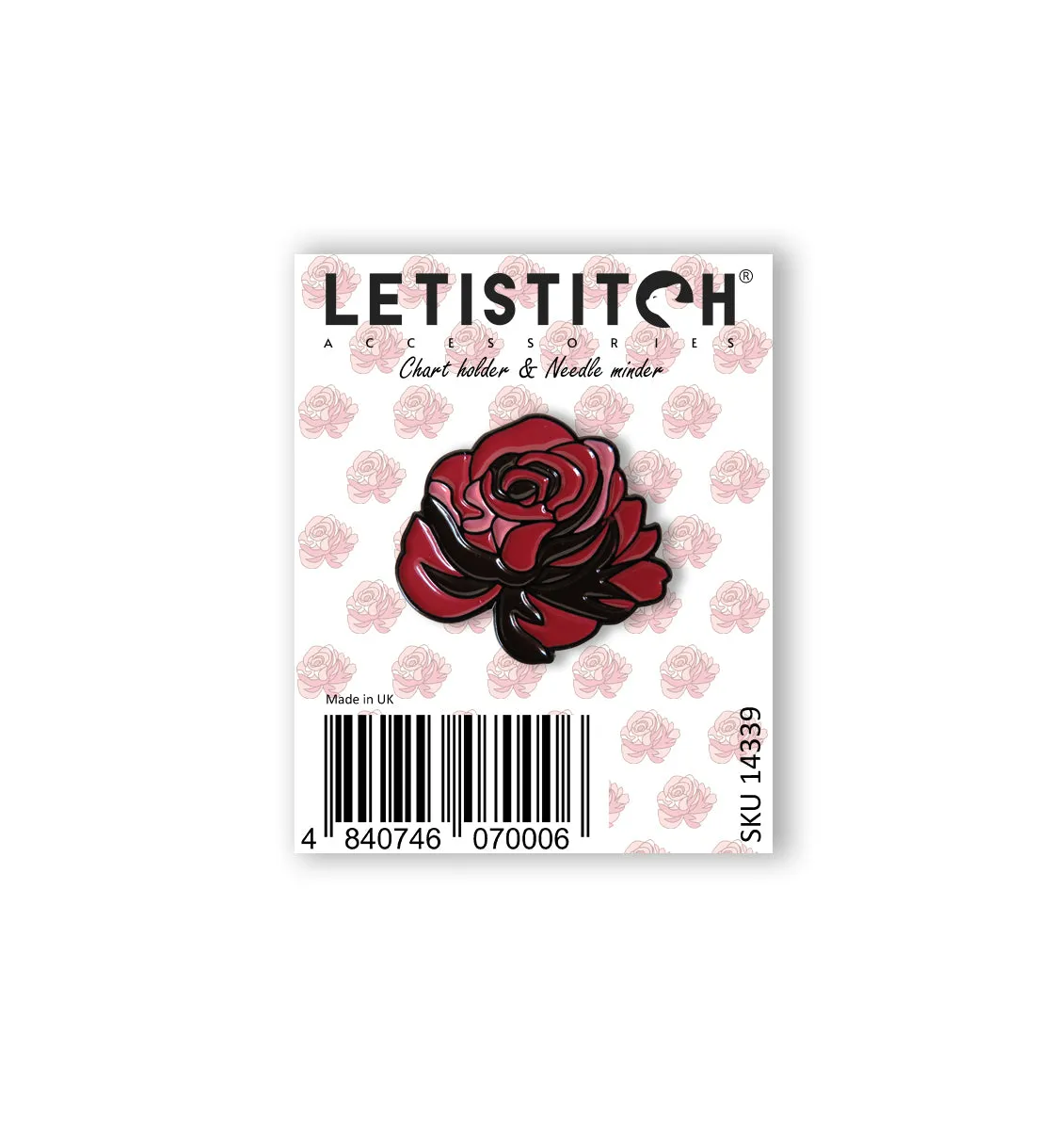 Leti Stitch 14340 Rose naaldmagneet patroonhouder 25mm