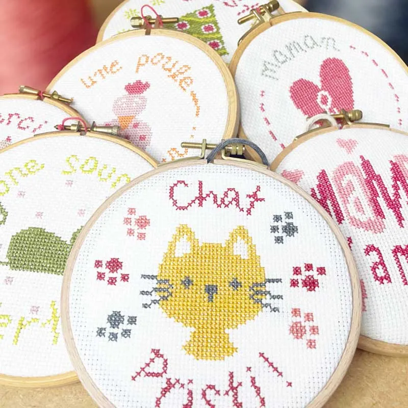LiliPoints Mini Kit Chat borduurpakket kat 11 cm
