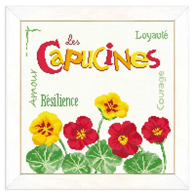 LiliPoints Les Capucines borduurpatroon bloemen 150x151