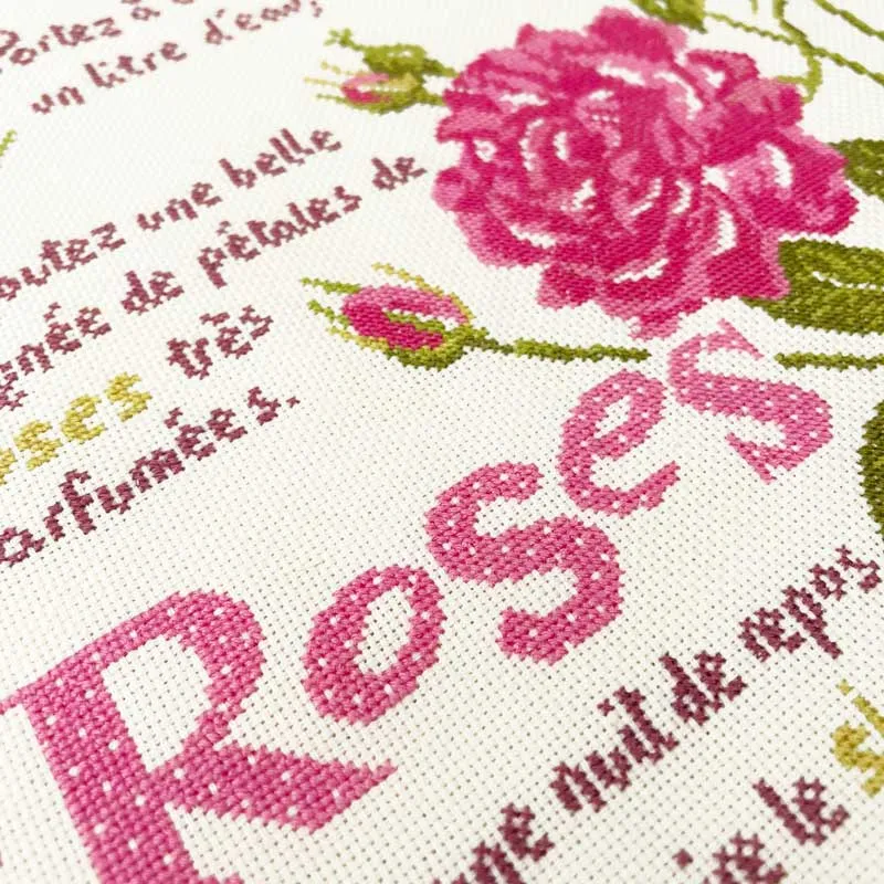 LiliPoints Rose Syrup borduurpatroon rood roze