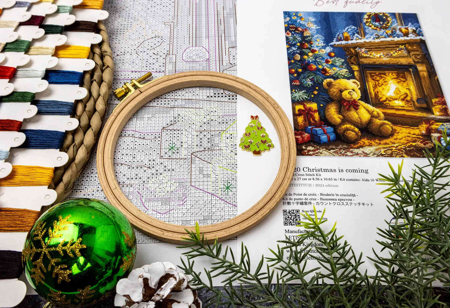 Leti Stitch L9920 Christmas is coming borduurpakket 22x27 winter