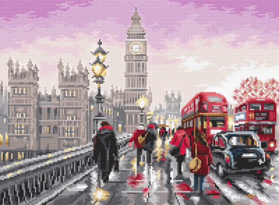 Leti Stitch L8040 Westminster Bridge kruissteekpakket