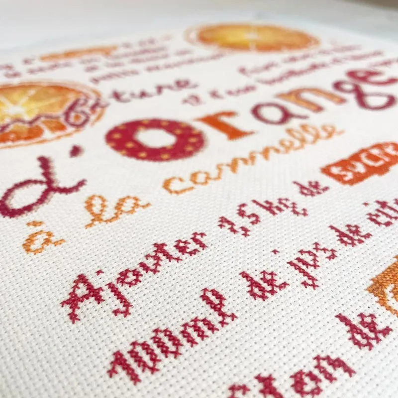 LiliPoints Orange-Cinnamon Jam borduurpatroon sinaasappel