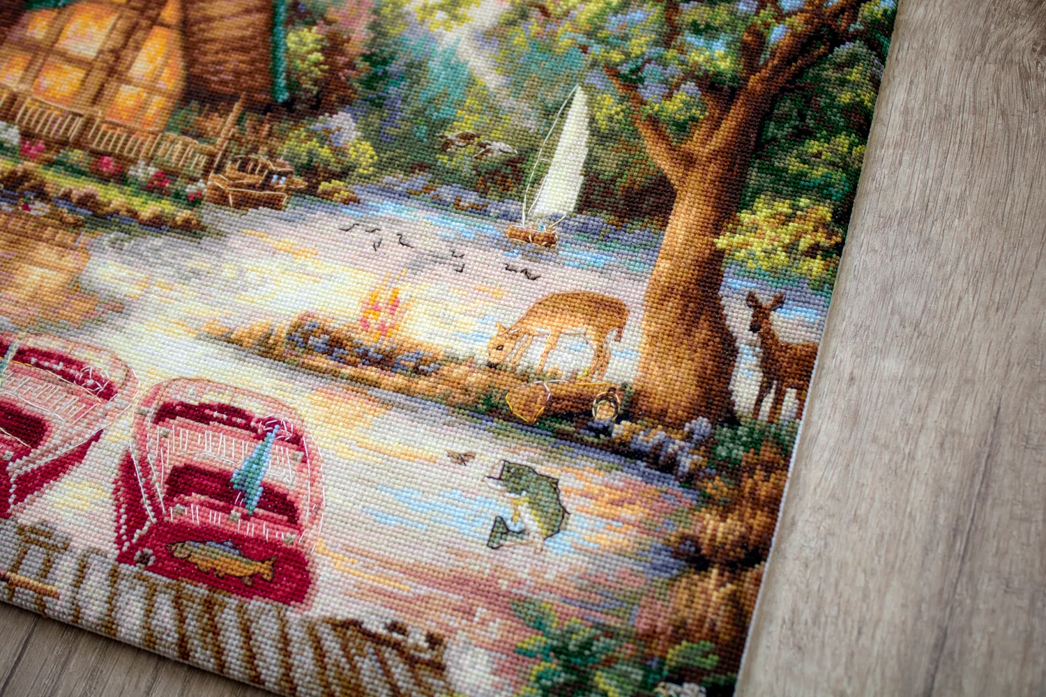 Leti Stitch 963 Seize the Day borduurpakket 42x32 Zweigart