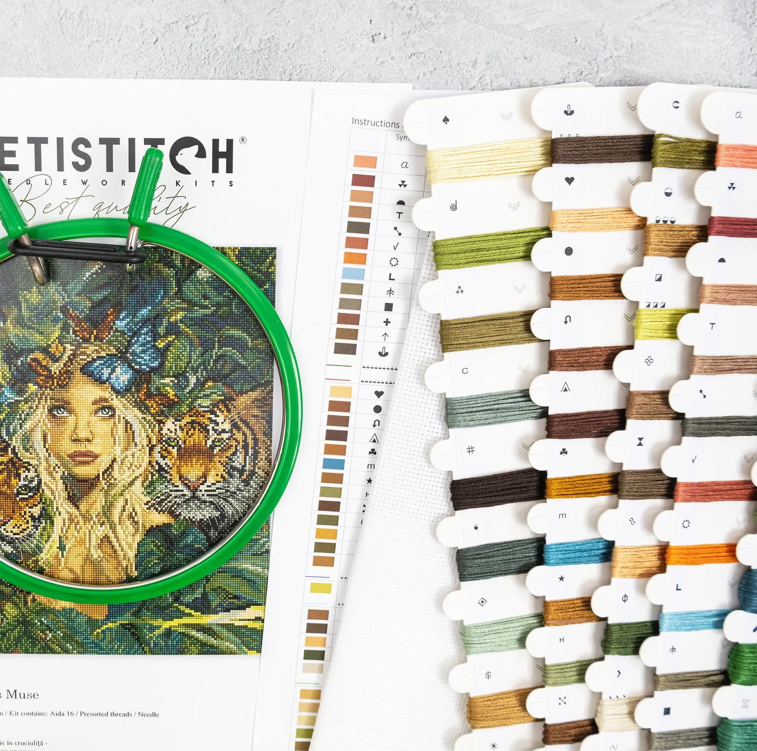 Leti Stitch L9974 Nature’s Muse borduurpakket 23x29 cm