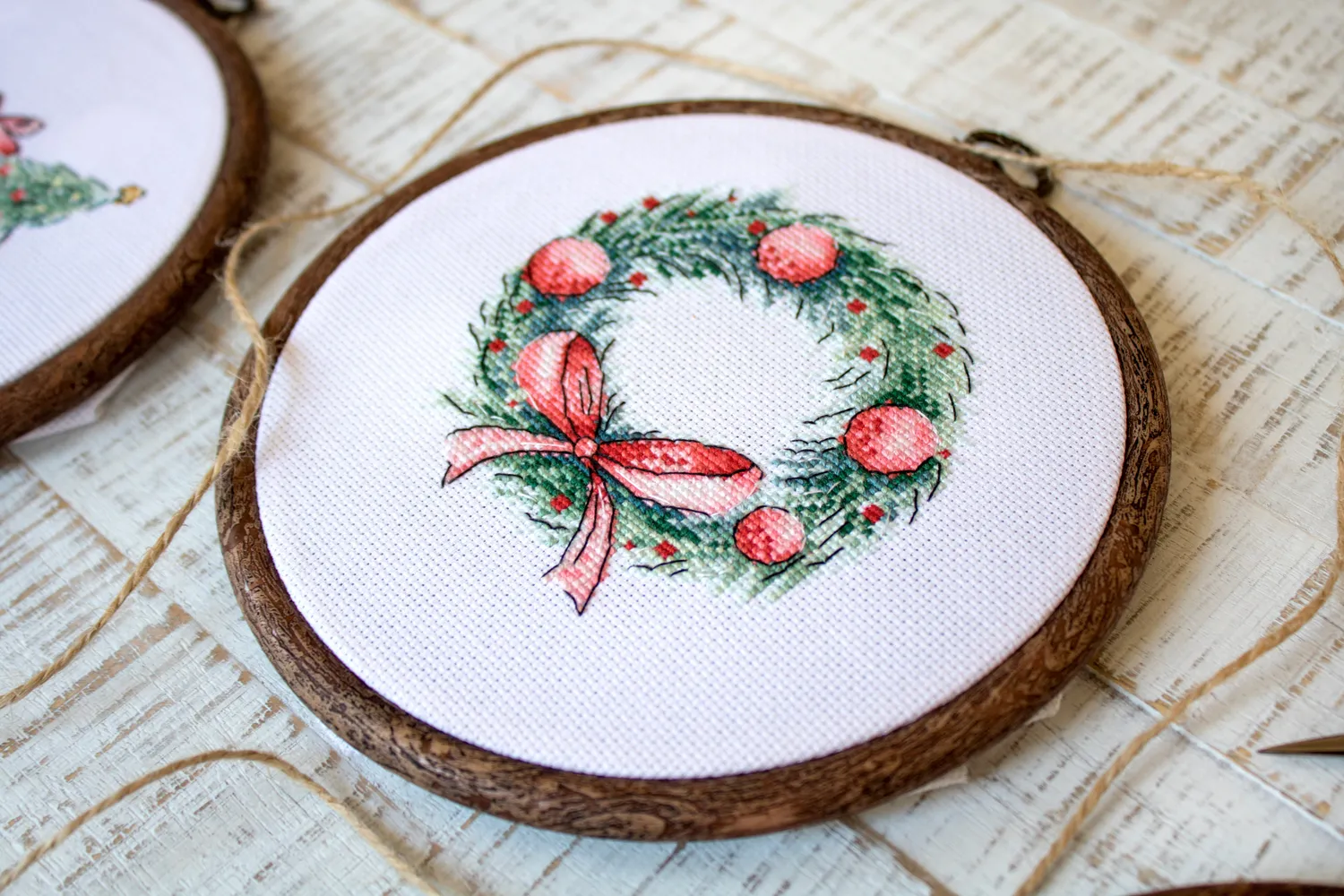 Leti Stitch LETI 965 Christmas Retro Cars borduurpakket 5 stuks