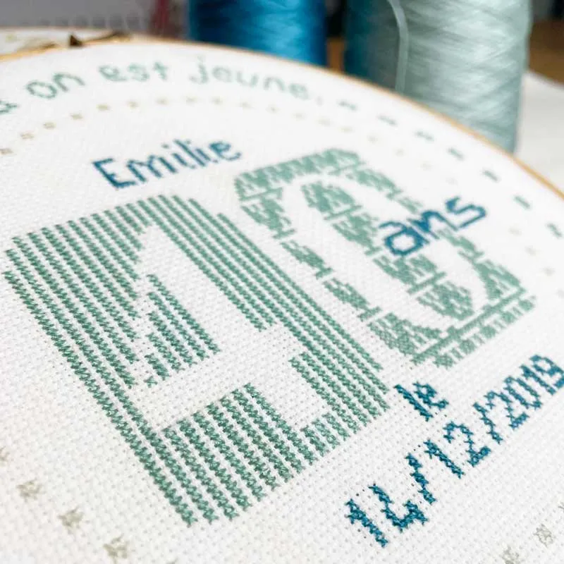 LiliPoints 40 borduurpatroon kruissteek rond 8 versies