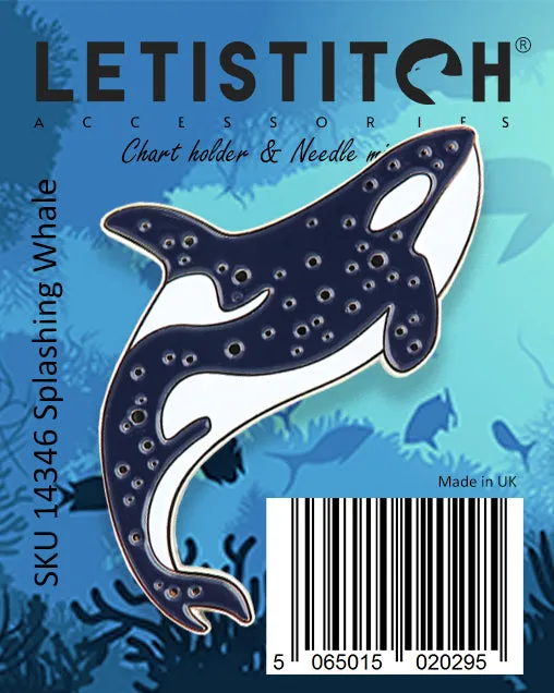 Leti Stitch 14346 Splashing Whale naaldmagneet walvis