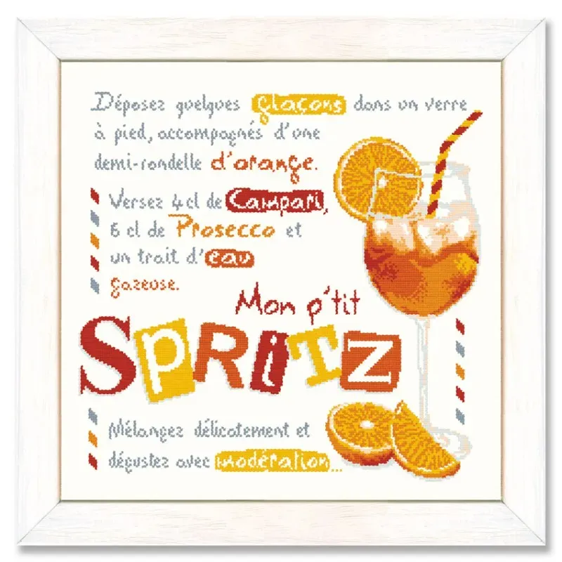 LiliPoints Spritz borduurpatroon kruissteek theedoek 198 steken