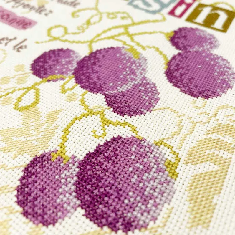 LiliPoints Grape Jam borduurpatroon kruissteek 182 steken