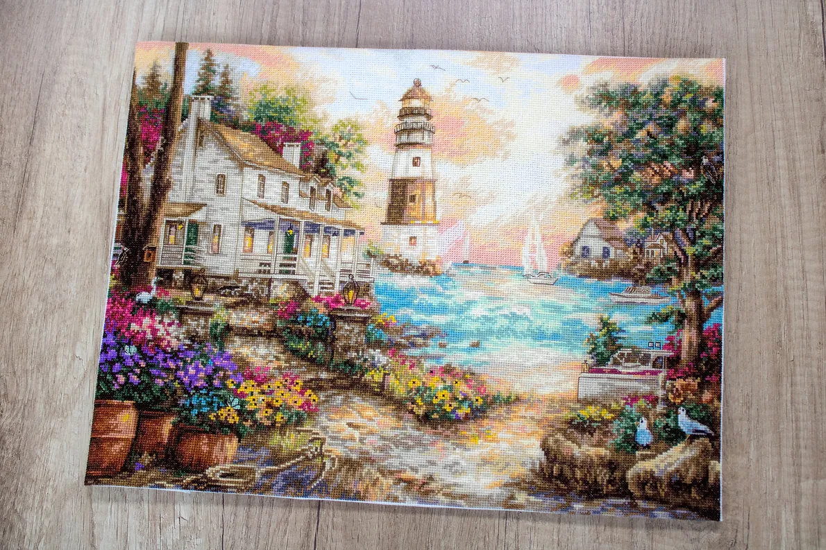 Leti Stitch 962 Cottage by the sea borduurpakket 42x32