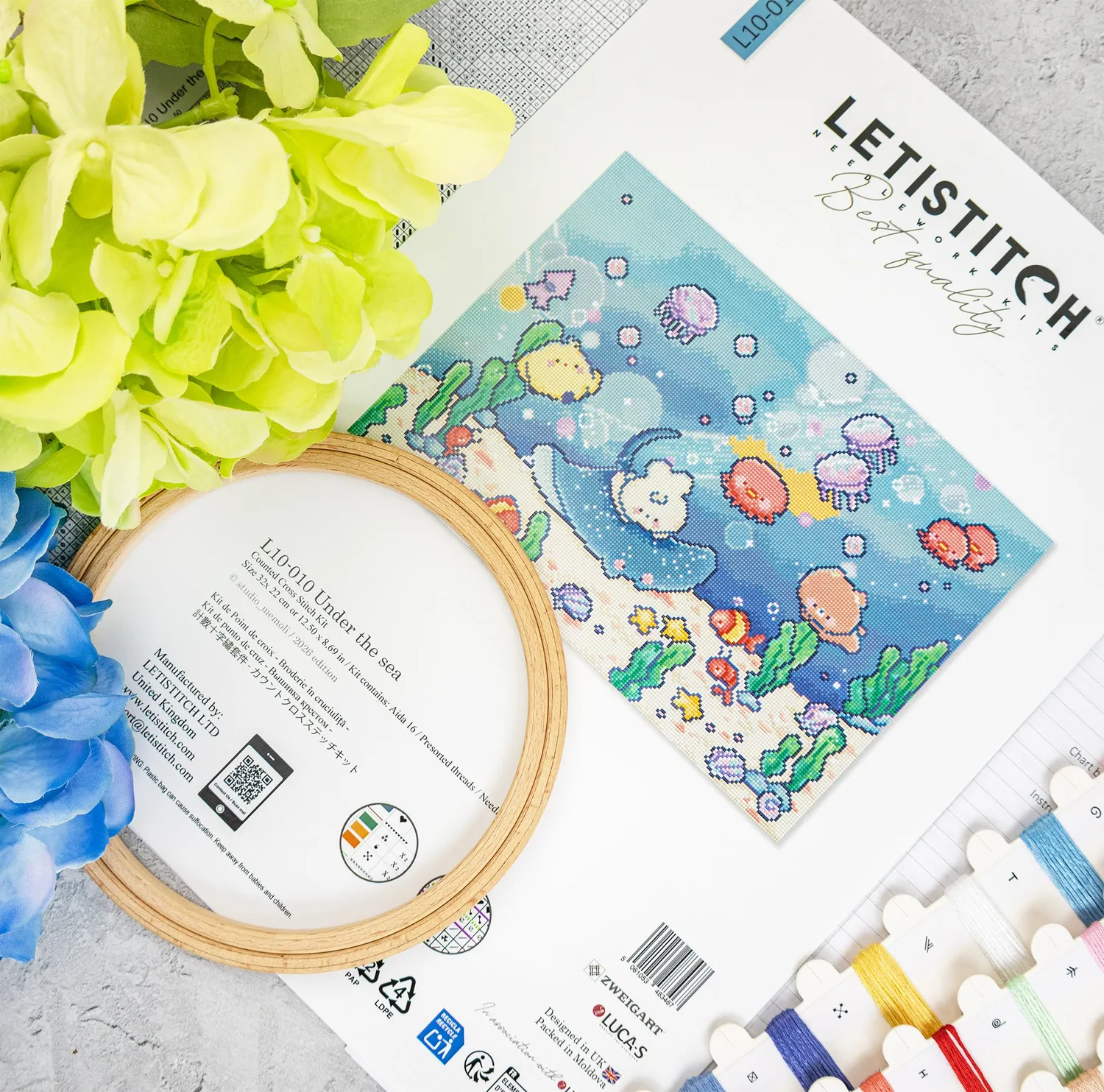 Leti Stitch L10-010 Under the Sea borduurpakket Aida