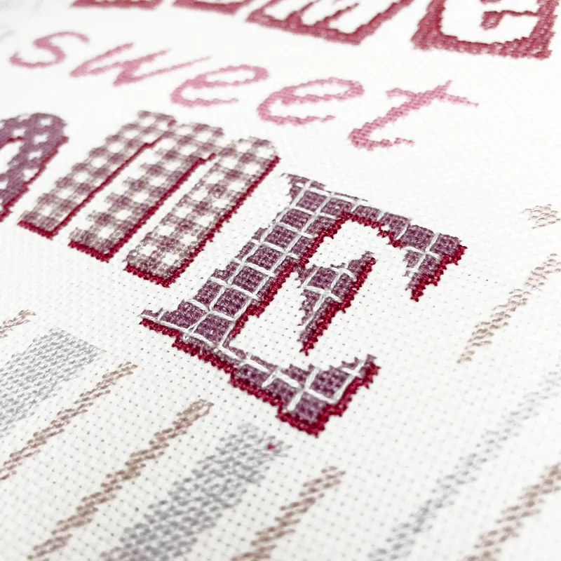 LiliPoints Home Sweet Home borduurpatroon 2 kleuren