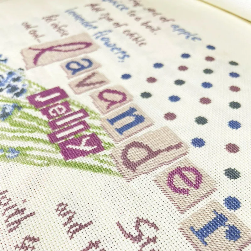 LiliPoints Lavender Jelly kruissteekpatroon lavendel