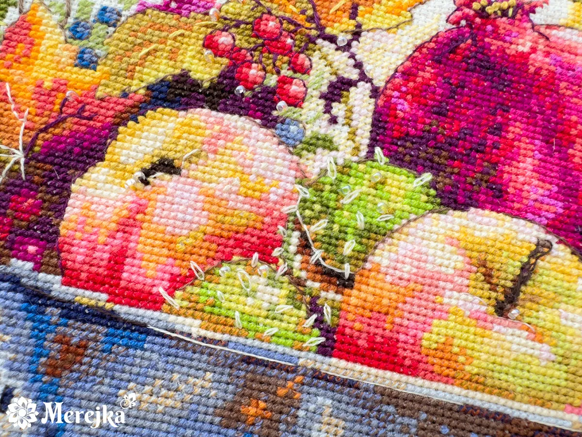Merejka September Dew borduurpakket 28x33 ecru