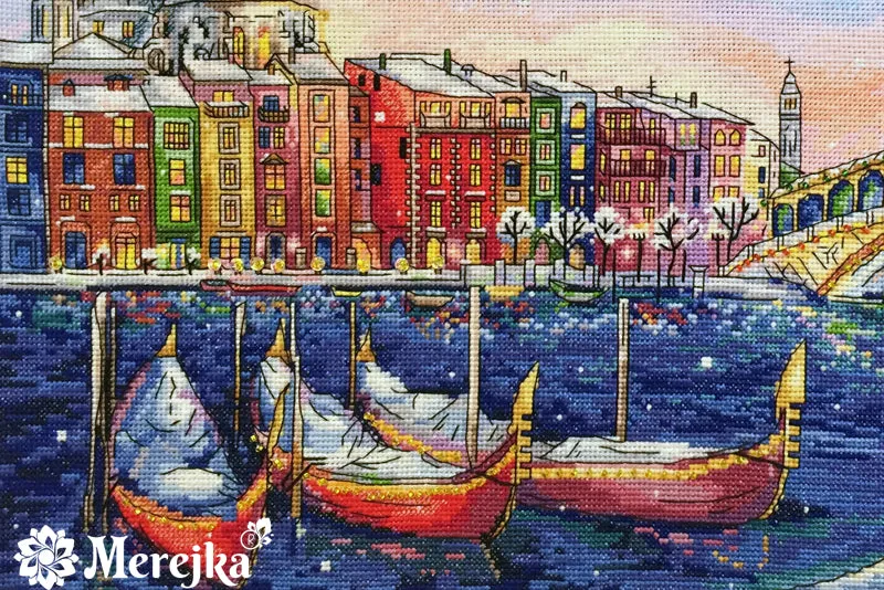 Merejka Holiday Venice borduurpakket 27x40 winter