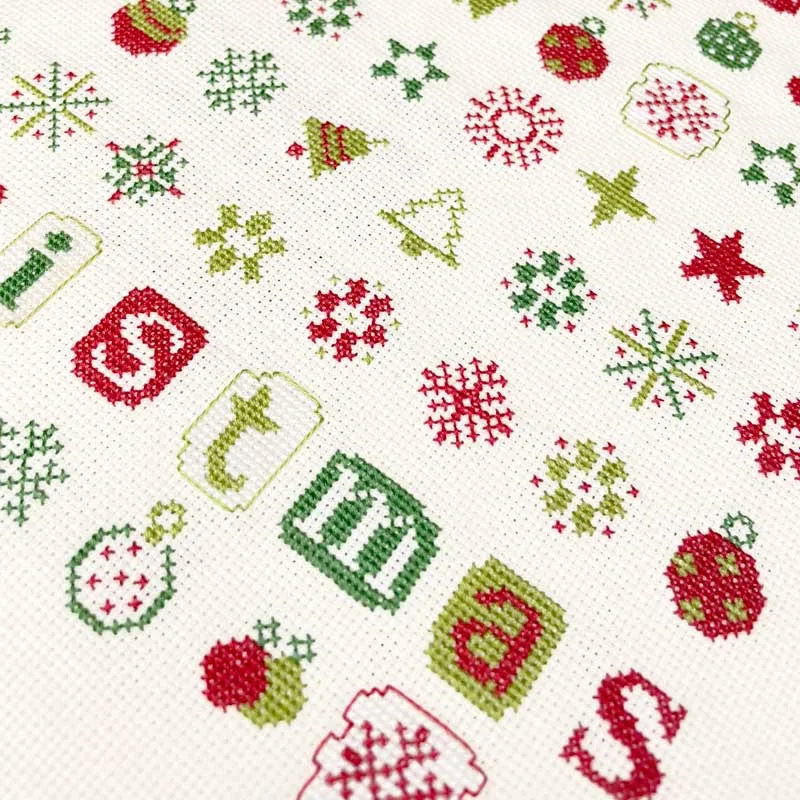 LiliPoints Merry Christmas borduurpatroon 171 steken