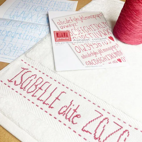 LiliPoints Alphabet to Embroider borduurpatroon 2 maten