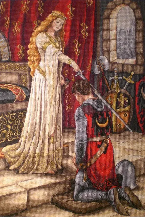 Merejka The Accolade borduurpakket 40x30 cm ecru