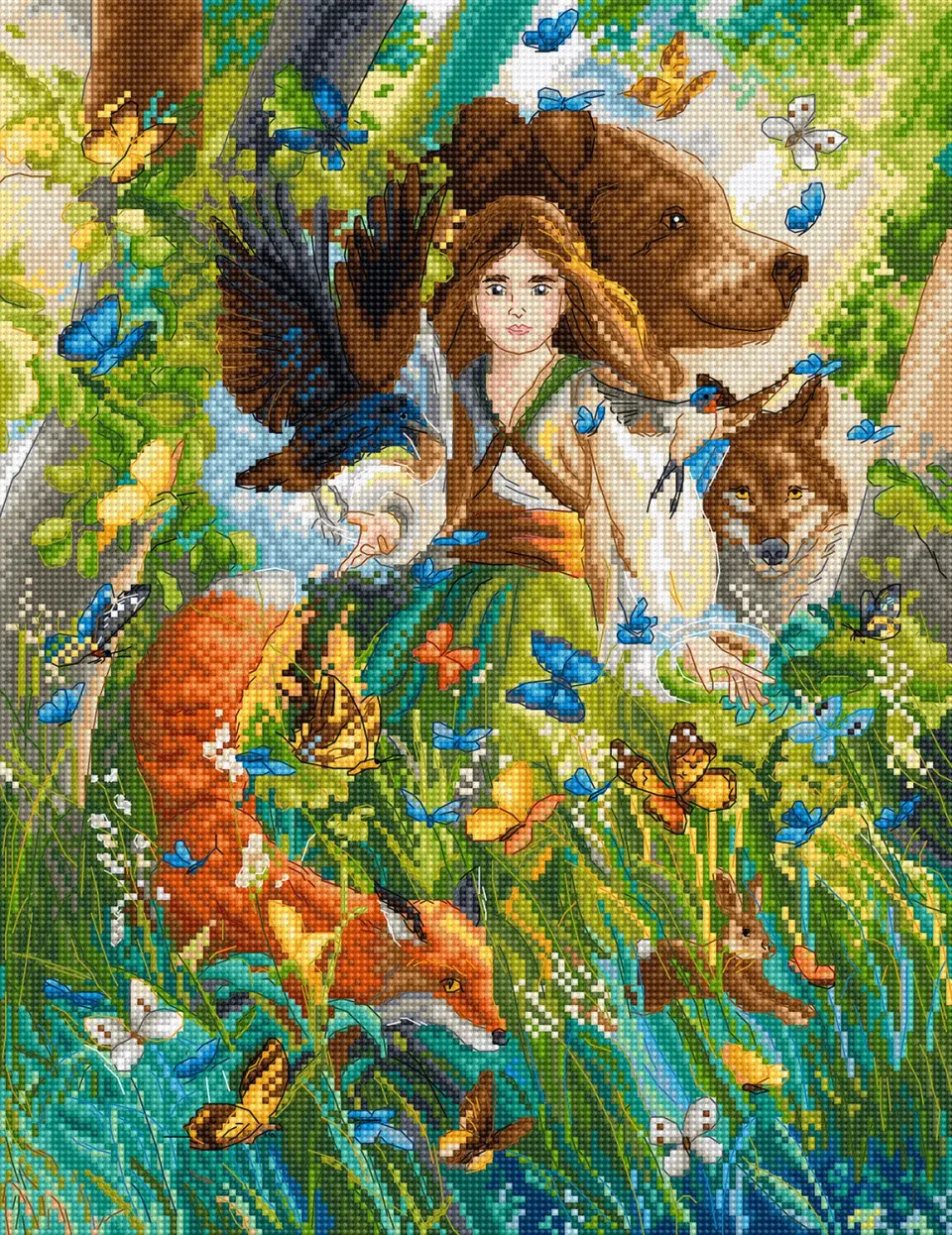 Leti Stitch L9972 Magic Friendships borduurpakket 23x30 cm