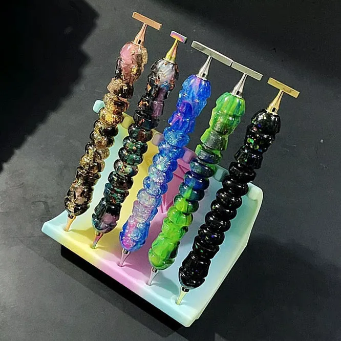 Leti Stitch Luxe Diamond Art pen resin met 7 opzetstukken