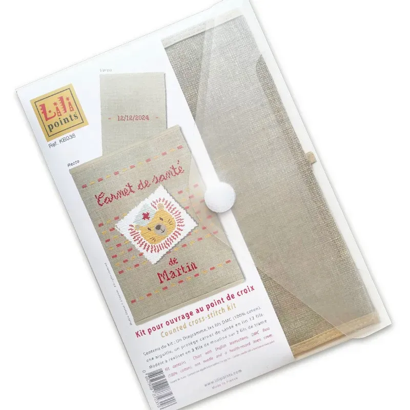 LiliPoints Health Book Cover Lion borduurpakket KB038