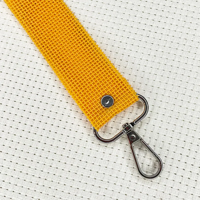 LiliPoints Oranje sleutelhanger borduren polyester 21 cm