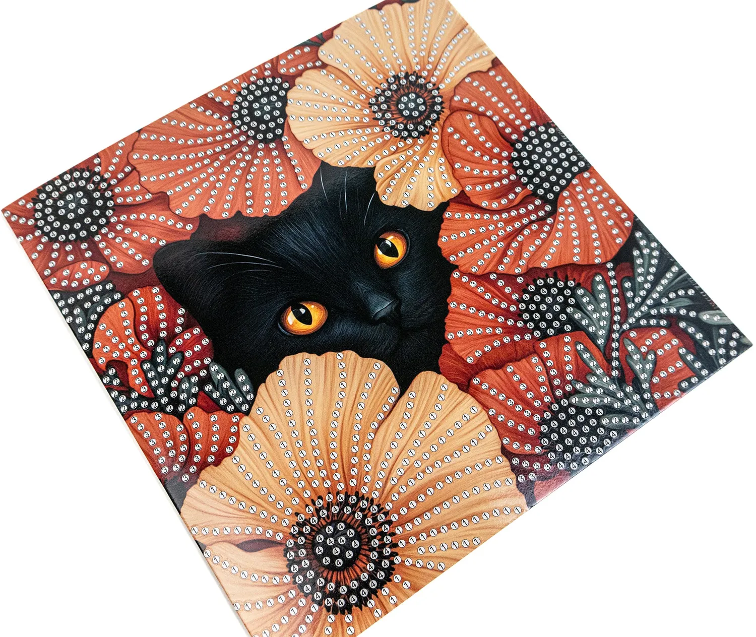 Dazzle Dots 481-517 Poppy Eyes diamond painting kaart 18cm