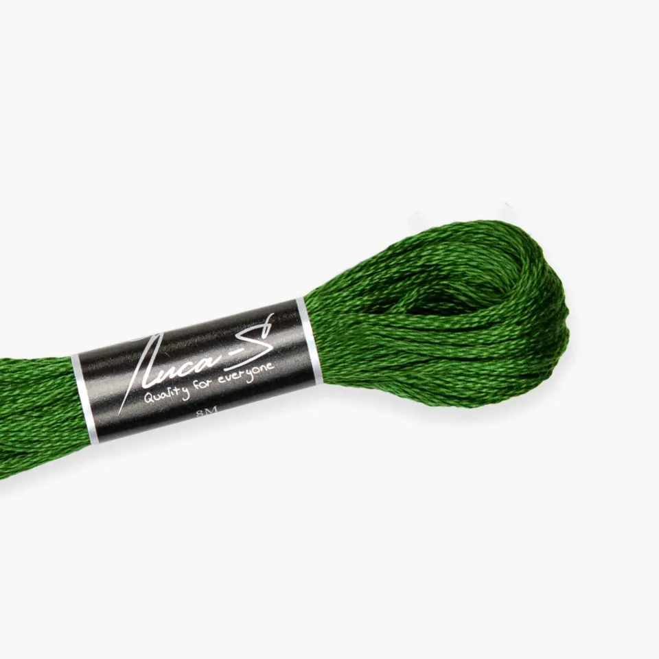Luca-S splijtgaren 266 borduurgaren groen 8 m
