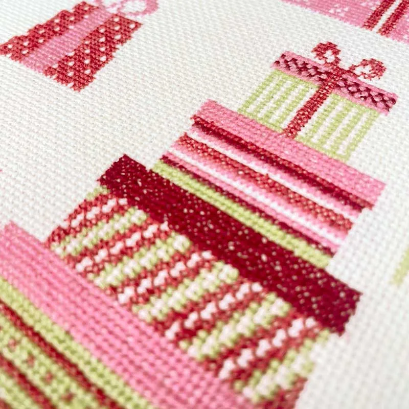 LiliPoints Christmas presents borduurpatroon kerst 2 varianten