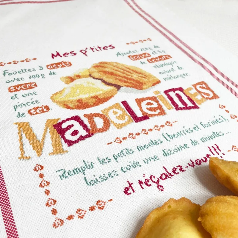 LiliPoints Les Madeleines borduurpatroon 206x200