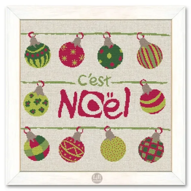 LiliPoints Christmas Ornaments borduurpatroon kerst