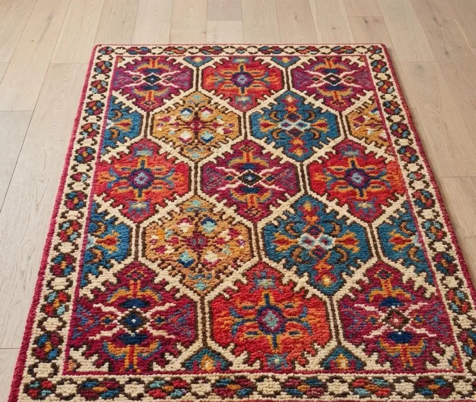 SEG Smyrnalaine Kirman knoopkleed pakket wol