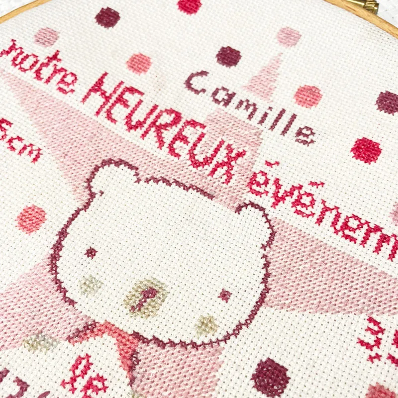 LiliPoints New Baby borduurpatroon 2 versies met alfabet