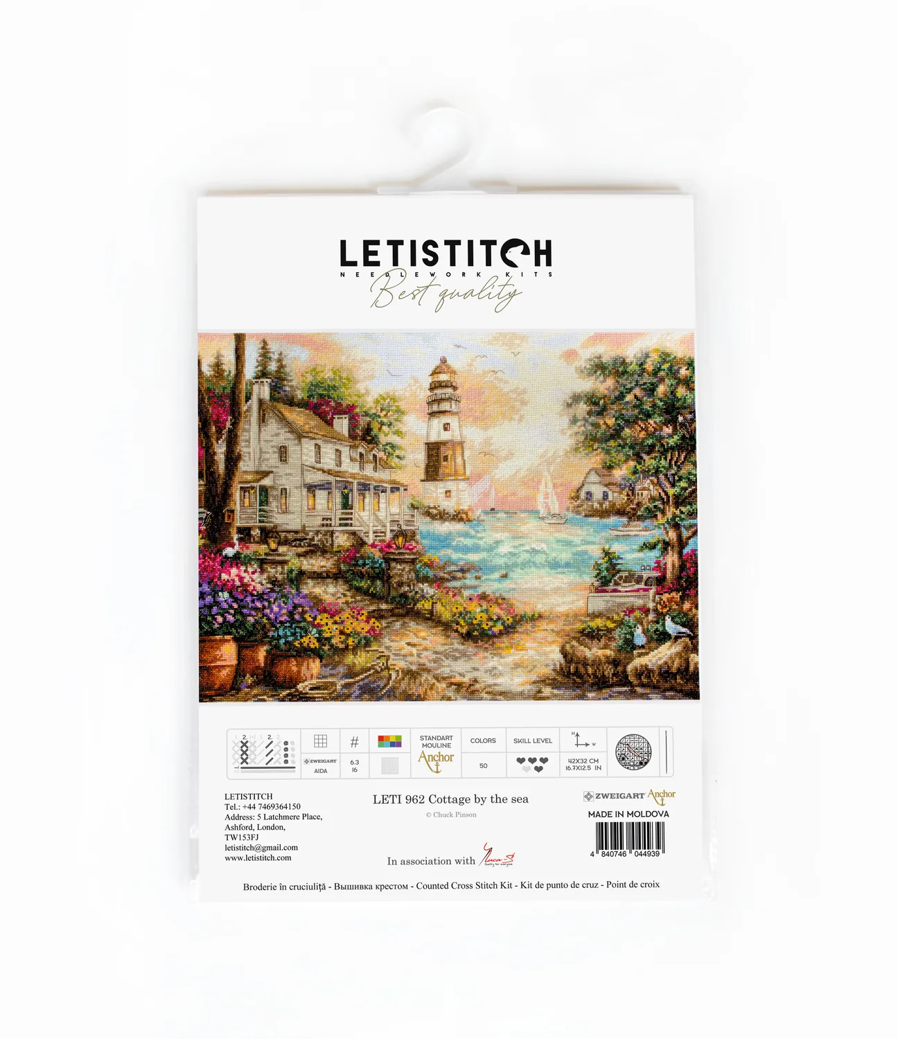 Leti Stitch 962 Cottage by the sea borduurpakket 42x32